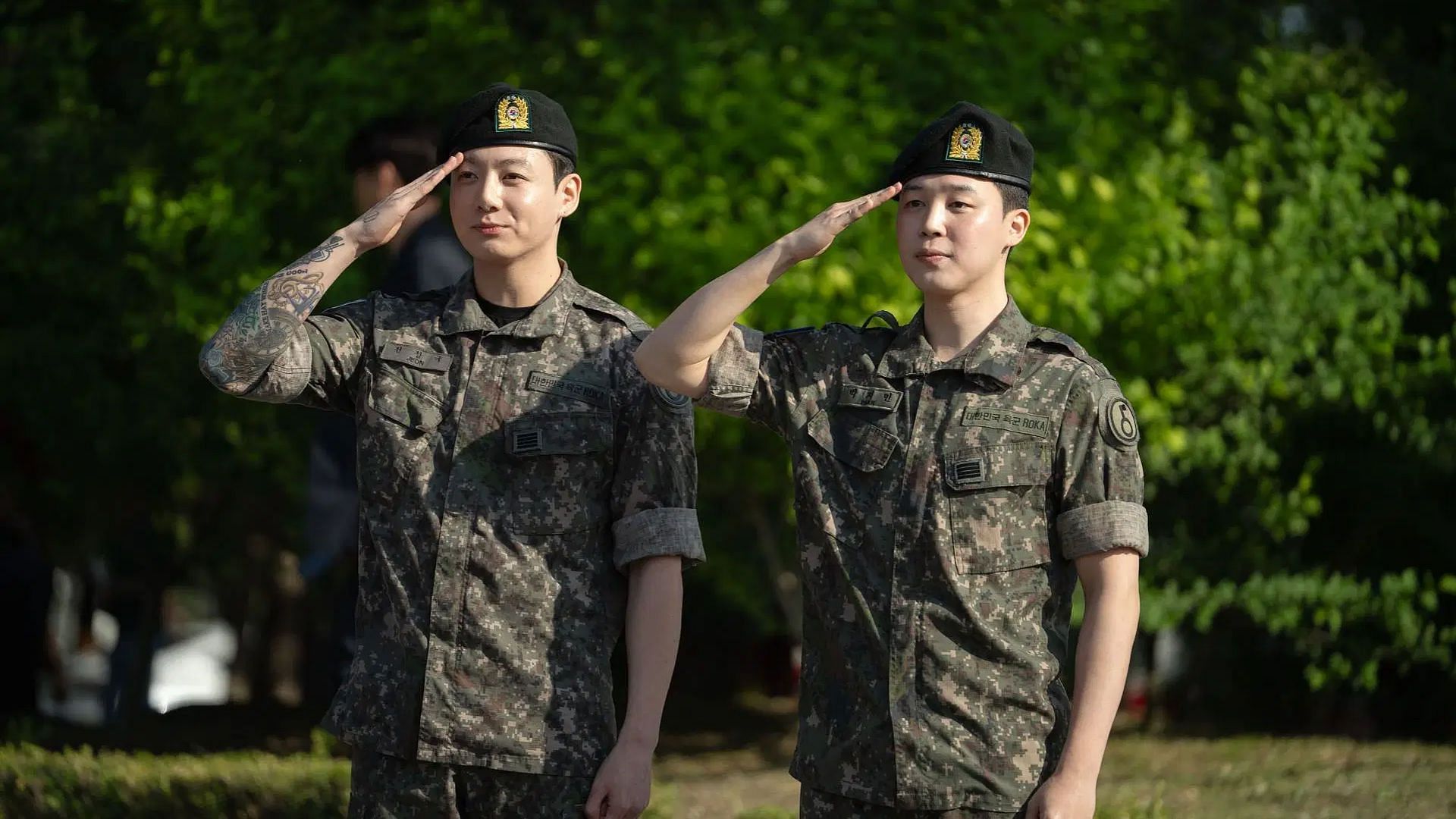 BTS members Jimin and Jungkook discharged from military service (Image via Getty)